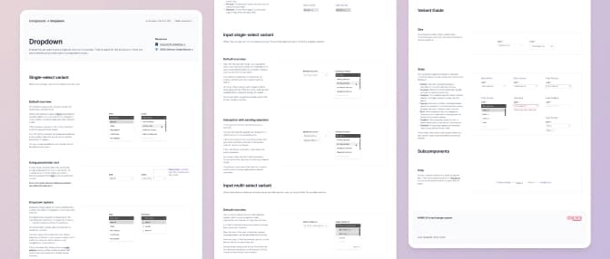Screenshot of component documentation in Figma